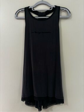 Harley-Davidson Black Women’s Sleeveless Tank with Layered Hem